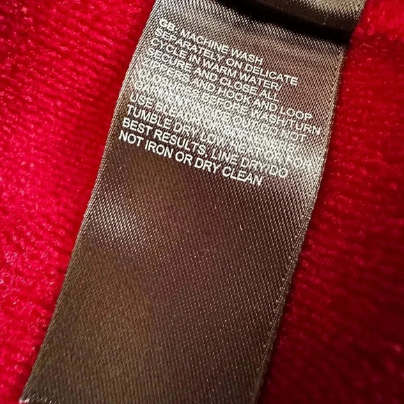 North Face Men's Red Wine Color Full Zip fleece Jacket embroidered logos Sz XL. - Picture 11 of 11